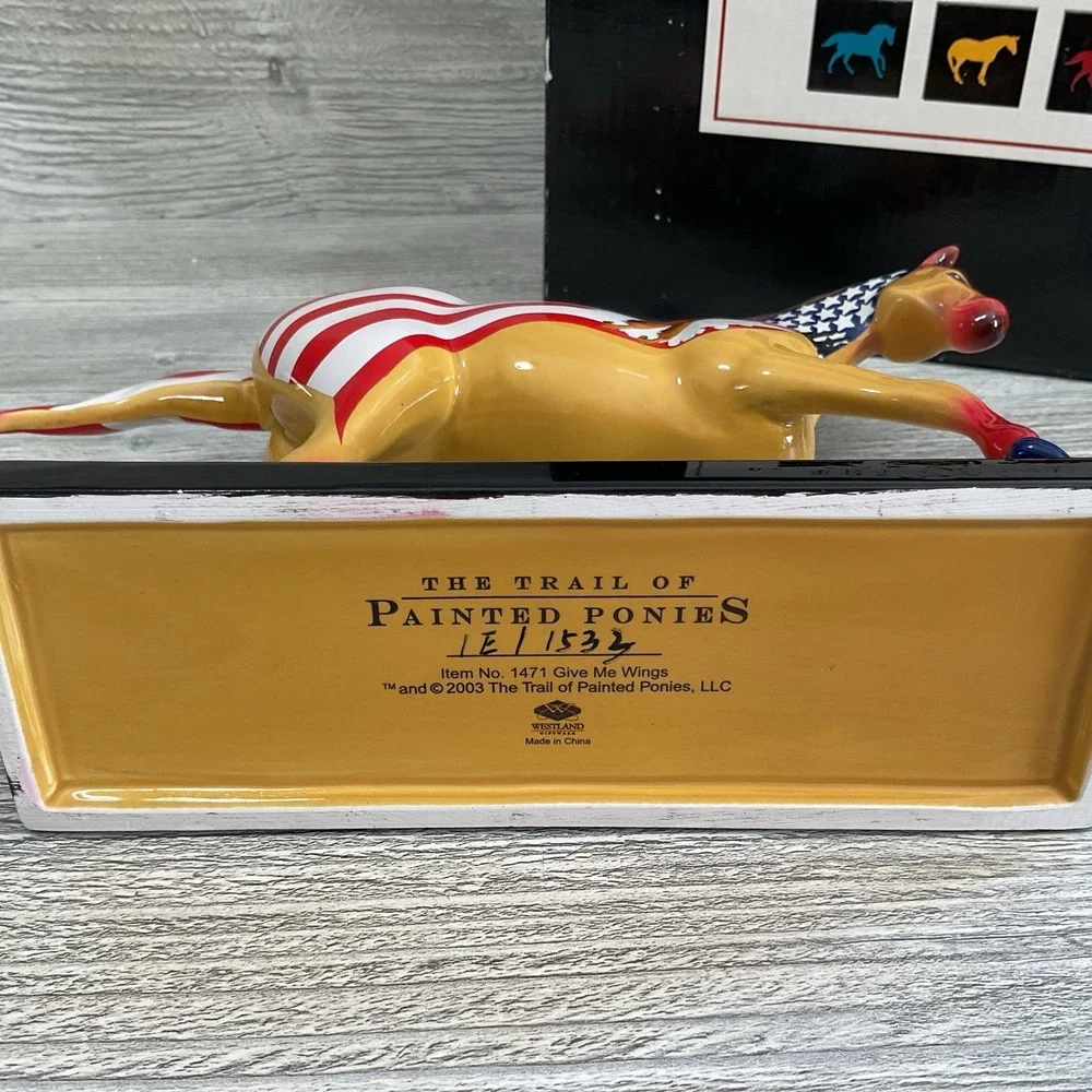 Painted Ponies Give Me Wings #1471 Artist Kathy Morrow E/1532 Retired 2003